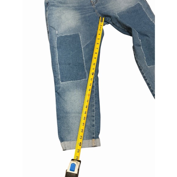 Levis Strauss Size 14 Heritage Boyfriend Crop Ankle Denim Jean - Picture 8 of 10